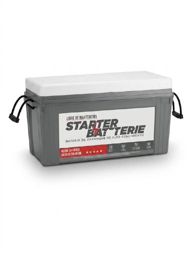 Batería de arranque de alto rendimiento, libre mantencion, 12V, 800 cca, 120 ah SBX120800
